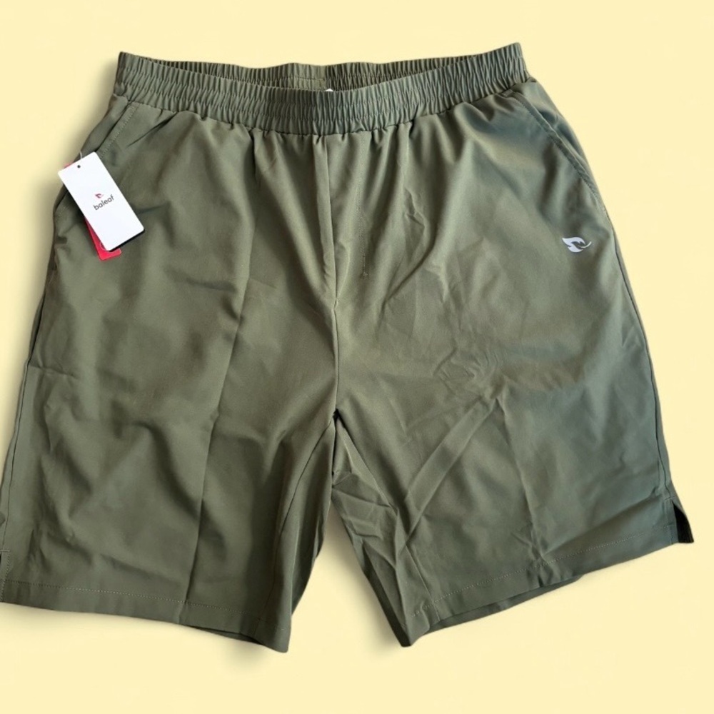 Baleaf Men’s Olive Green Athletic Shorts Size L | UPF 50+ | NWT - Picture 2 of 7
